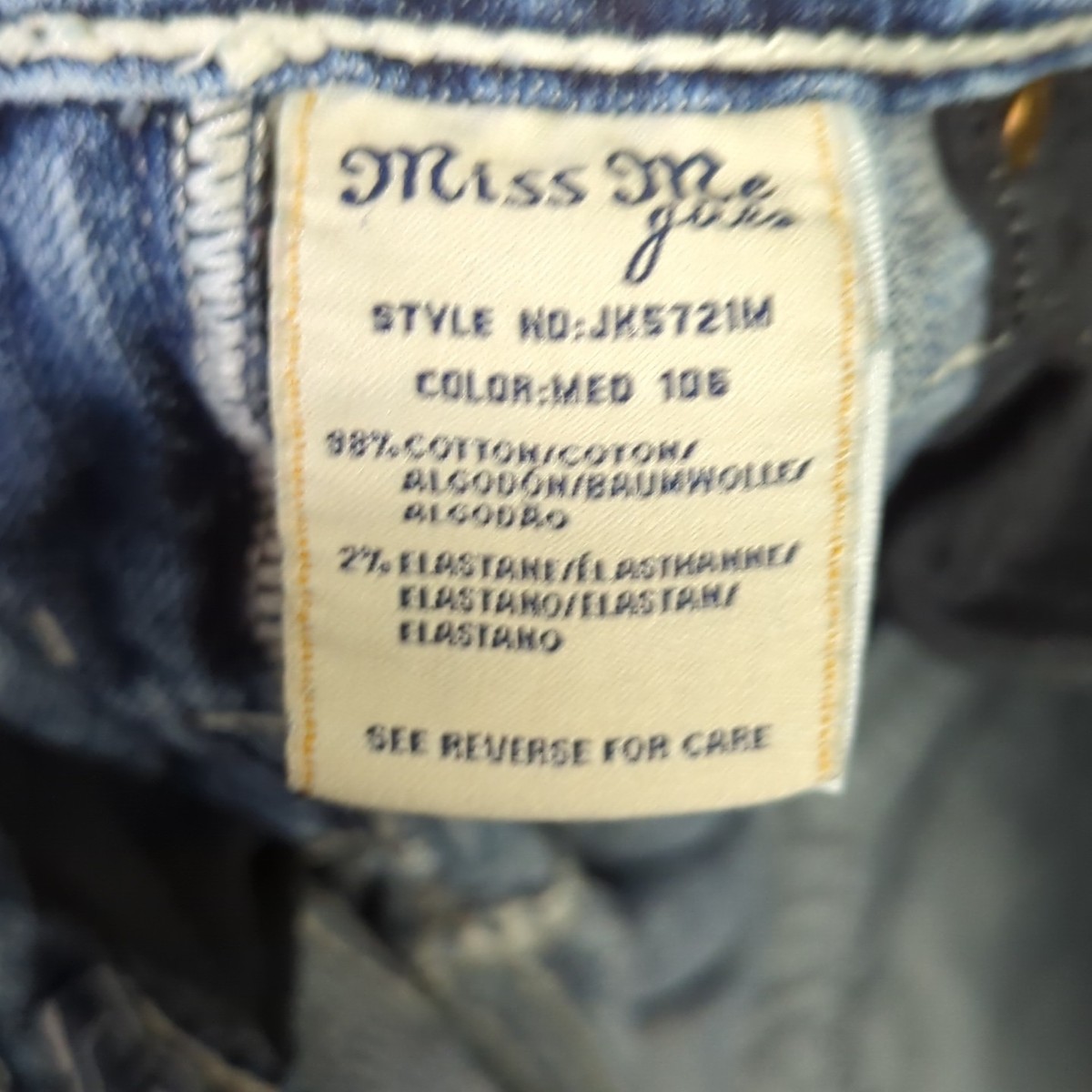 Bermuda Fille Miss Me Bleu Moyen - Taille 14 - Très Bon état Occasion