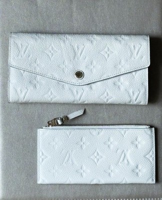Louis Vuitton White Monogram Empreinte Leather Curieuse Wallet