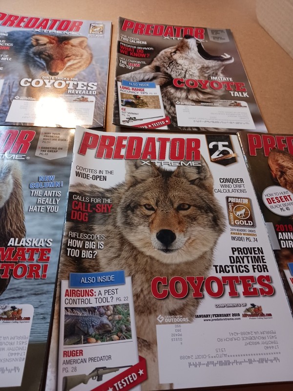 Predator Xtreme 5 Magazine Lot 2018-2026 Black Bear Coyotes Readers Choice Gold
