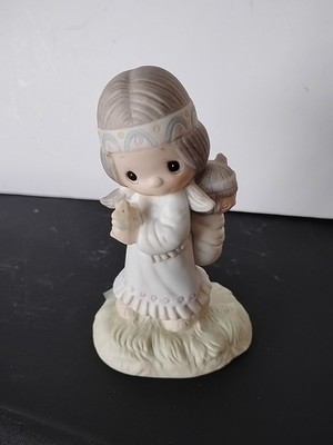 Precious Moments His Burden Is Light Figurine 1977