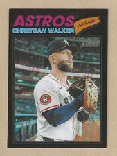 2026 Topps Heritage CHRISTIAN WALKER #217 Black Chrome Refractor /77 Astros