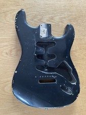 MJT Official Custom Vintage Aged Nitro Guitar Body Mark Jenny VTS Alder Black