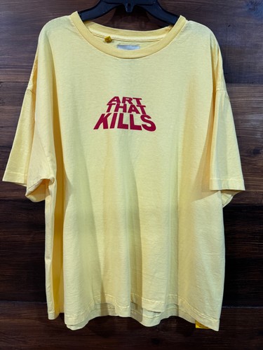 NWT Gallery Dept. Department Art That Kills Yellow/Red T- Shirt Unisex