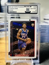 2025-26 Topps Basketball VJ Edgecombe Rookie #203 GMG Graded 10 Gem Mint 💎 RC