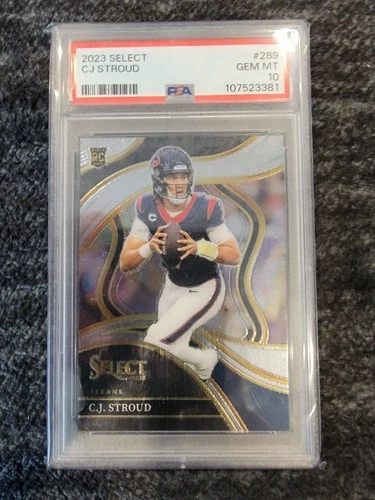 2023 Panini Select CJ STROUD (RC) Club Level #289 PSA GEM MT 10