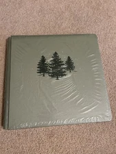 Creative Memories 12x12 album cover  Green With Fir Trees Design