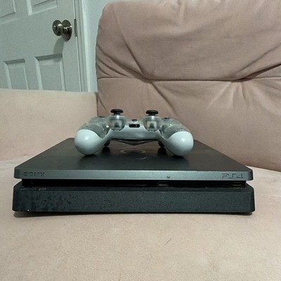 Sony PlayStation 4 Slim Black Console 1TB, With One 3rd Party Controller & Cords