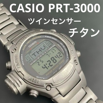 Casio Protrek PRT 3000 Quarz Armbanduhr Herren Sportuhr Twin Sensor Uhr