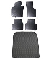 FußMatten Kofferraumwanne FüR VW Passat 3C 2005-2014 Limo Im Set Gummi Matten