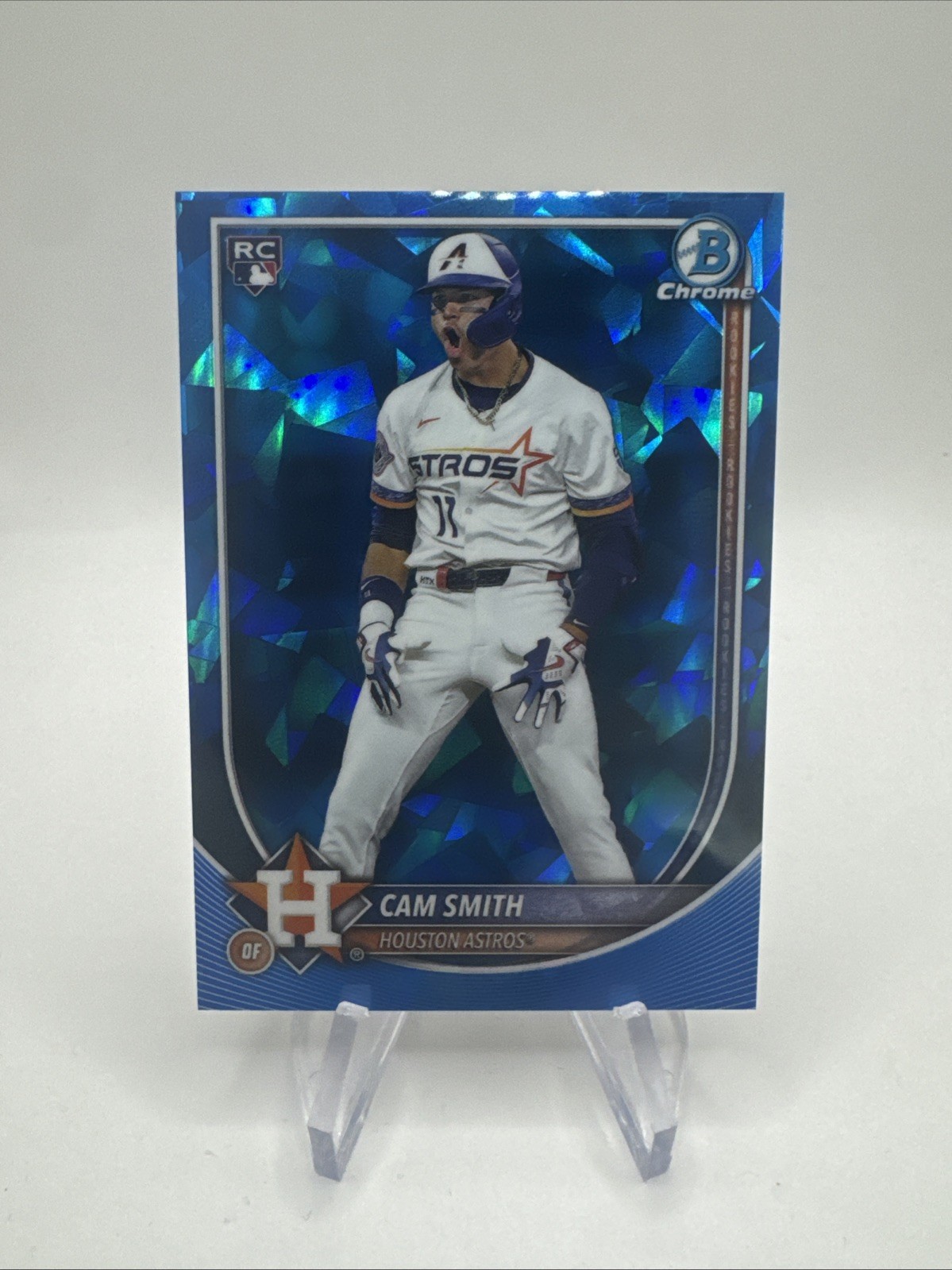 2025 Bowman Chrome Sapphire Cam Smith Image Variation RC #77 Astros