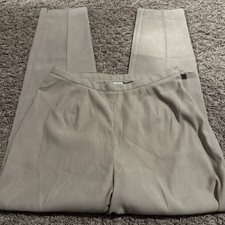 Vintage Harlow Petite Women  s P10 Pants Side Zip Khaki Dress Chino