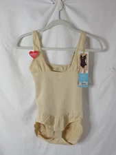 Assets by Spanx Shaping Open Bust Bodysuit Shapewear Beige Size 1X Plus NWT