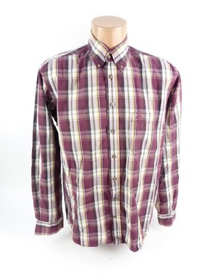 Camel active Herren Hemd Gr. M langarm Bunt kariert Freizeithemd Regular (18009)