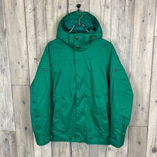 Burton The White Collection Dry Ride Green Waterproof Snowboard Jacket Used
