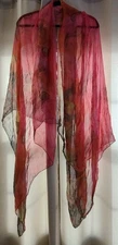 Pink Multi 56X74" Scarf Sheer Beautiful 