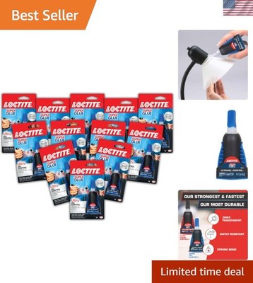 Loctite Super Glue Ultra Gel Control 12 Pack - Invisible Adhesive for Crafts