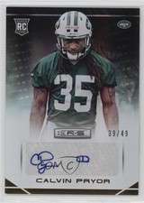 2014 Panini Rookies & Stars 39/49 Calvin Pryor #117 Auto 0f6