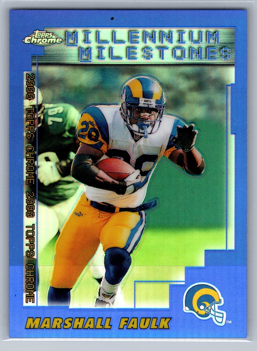 2000 Topps Chrome - Marshall Faulk #210 Refractor - HOF NM *TEXCARDS*