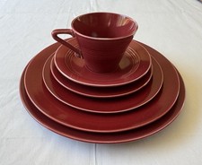 Vintage 6 Pc Harlequin Place Setting In Maroo...
