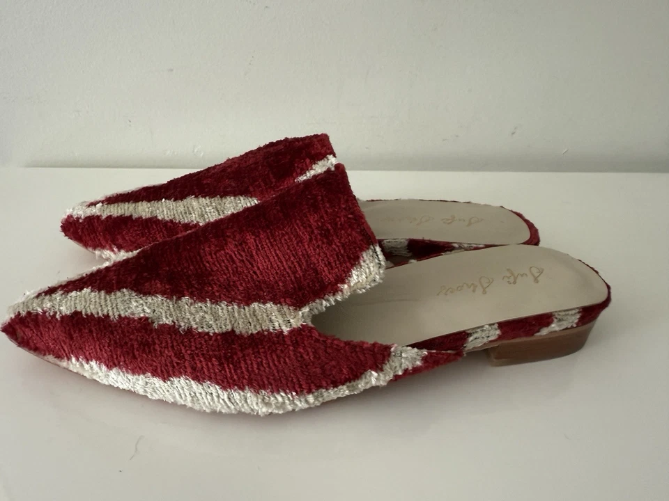 SUFI SHOES Handmade Velvet Slippers Mules Shoes, 39/ US 9 - Image 4 of 4