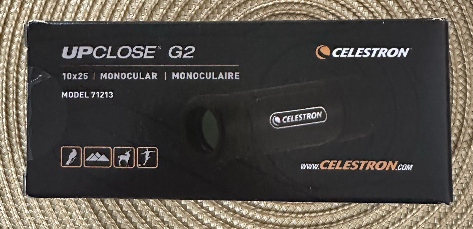 Celestron 10x25 UpClose G2 Monocular, Water resistant #71213 NIB Sealed