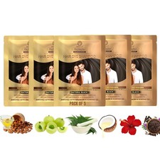 Kokila NO PPD Shampoo Hair Colour - Natural Black (25mlx5 Sachets)