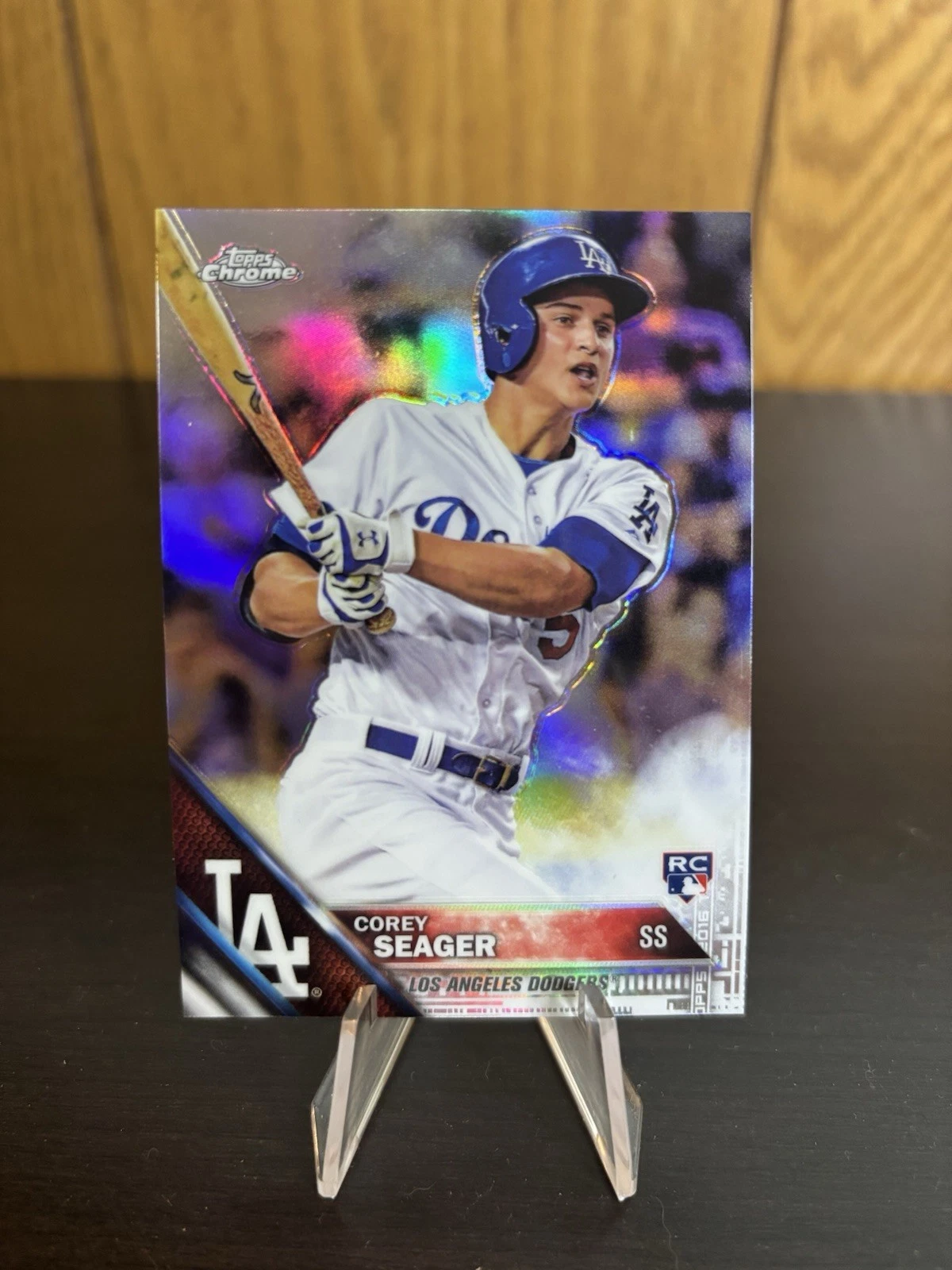 Corey Seager trading card