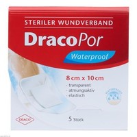 Dracopor Waterproof Wundverband 8X10 Cm Steril 5 St
