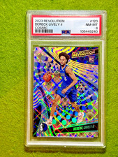 Dereck Lively COSMIC PRIZM # /99 PSA 8 ROOKIE CARD 2023 Revolution RC  MAVERICKS