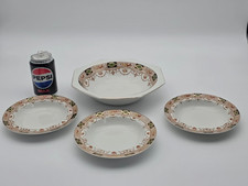 Royal Staffordshire Pottery HAMPTON Pattern Large Bowl & 3 Smaller Bowls