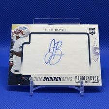 2013 Panini Prominence Rookie Auto Patch Josh Boyce Serial #214/225 Patriots NFL