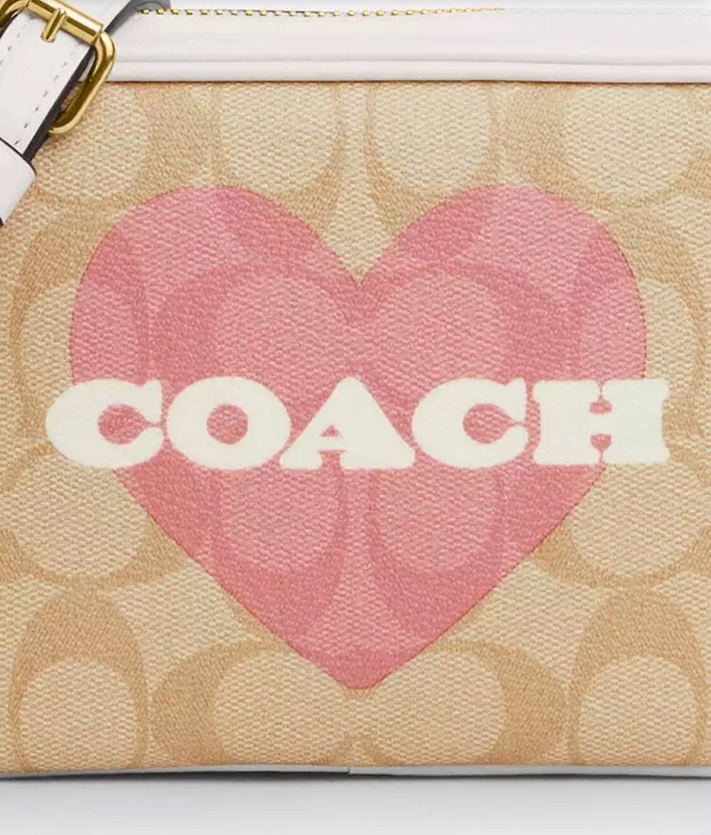 NWT COACH Mini Jamie Camera Bag Signature & Leather With