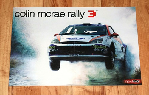 Colin McRae Rally 3 Xbox PlayStation 2 Very Rare Vintage Poster 42x28 - Picture 2 of 3