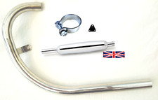 BSA B40 Exhaust Pipe, Silencer, Clamp & Bracket 41-2702 40-2708 40-2780 UK MADE