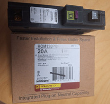 Homeline circuit breaker - HOM120PDF 20 A 120V Single Pole