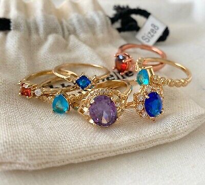 Bubbly Belle Bath Bombs Rings Bubbly Belle Set Of Assorted Gold