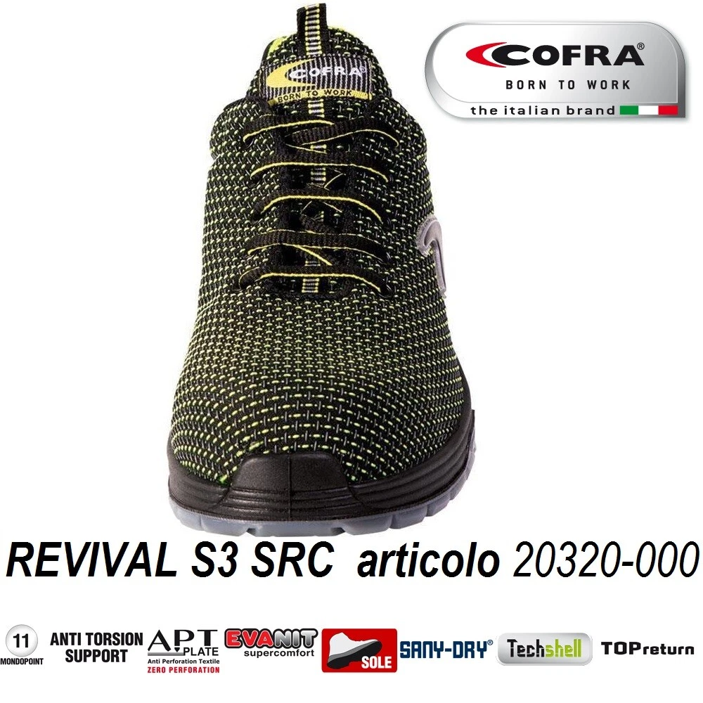 Scarpe antinfortunistiche Cofra Revival S3 SRC Scarpa da lavoro