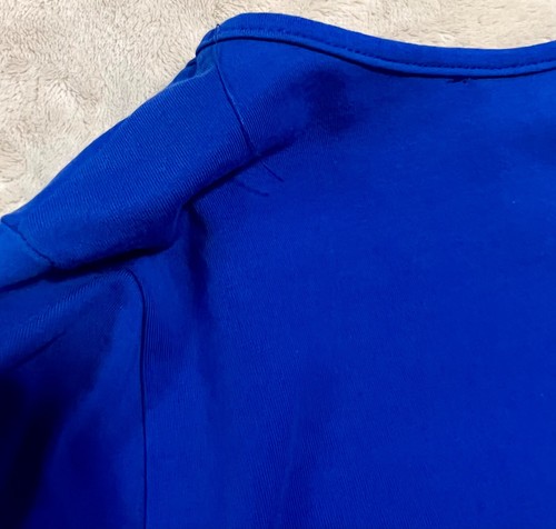 Shein Basics Long Sleeve Scoop Neck Crop Top, Royal Blue, SZ S - Bild 4 von 7