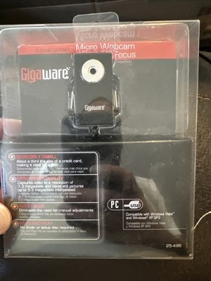Gigaware micro WebCam with auto focus 1.3 MP USB New Camera Web Cam (137)