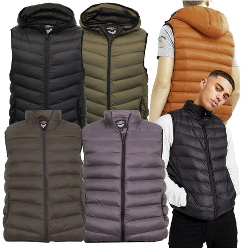 Men's Gillet Body Warmer Puffer Sleeves 