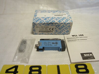 SICK OPTIC WLL160-E420   WLL 160-E420 FIBER OPTIC SWITCH