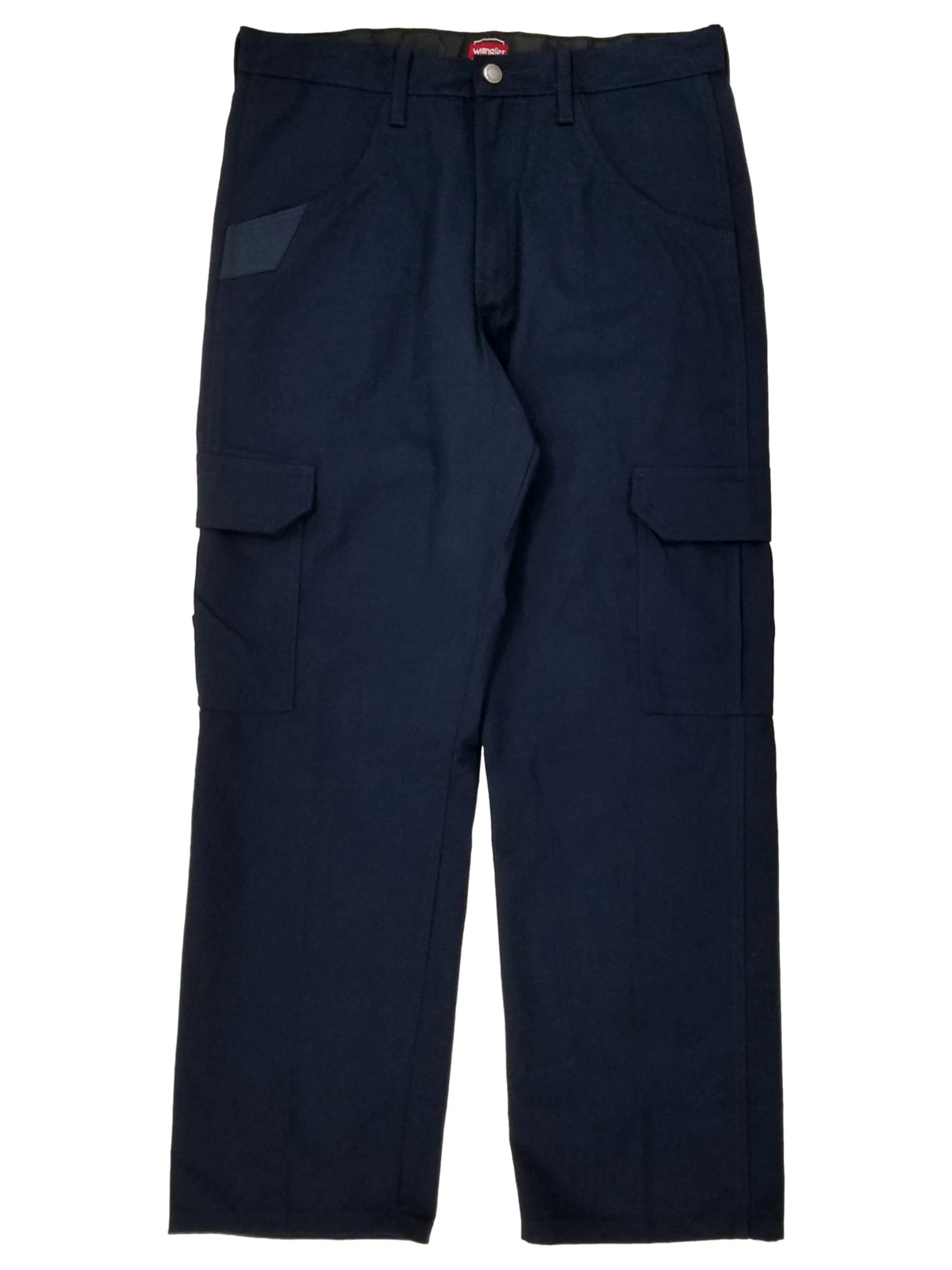 Wrangler Workwear Mens Navy Blue Relaxed Fit Cargo Pants