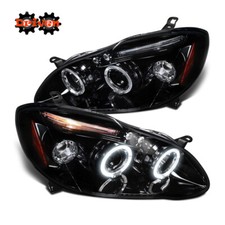 Toyota Corolla 03-08 Headlights Smoked Amber Projector Led Halo Trd S Ce Base Toyota Corolla 03-08 Headlights Smoked Amber Projector Led Halo Trd S Ce Base