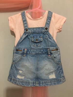 next baby girl pinafore dress