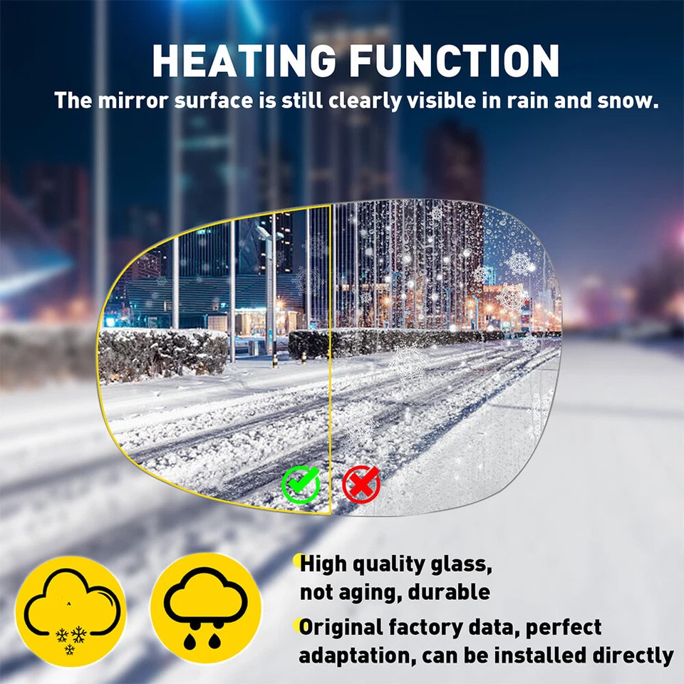 Espejo de cristal para BMW 128i 135i 328i 335i lado izquierdo del conductor 2010 2011 2012 2013 Foto 4 de 4