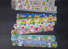 35Pcs Easter Slap Bracelets, Easter Basket Stuffers Party Favors Wrist bracelets