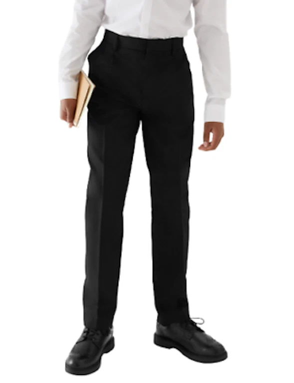 Boys REGULAR FIT School Trousers Adjustable Waist School Uniform Size 2-18 Years - Image 1 of 1