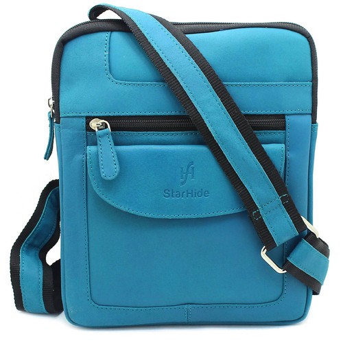 Starhide Echtleder Umhängetasche Reise Messenger iPad Tablet Kindle Tasche 505 - Bild 28 von 35