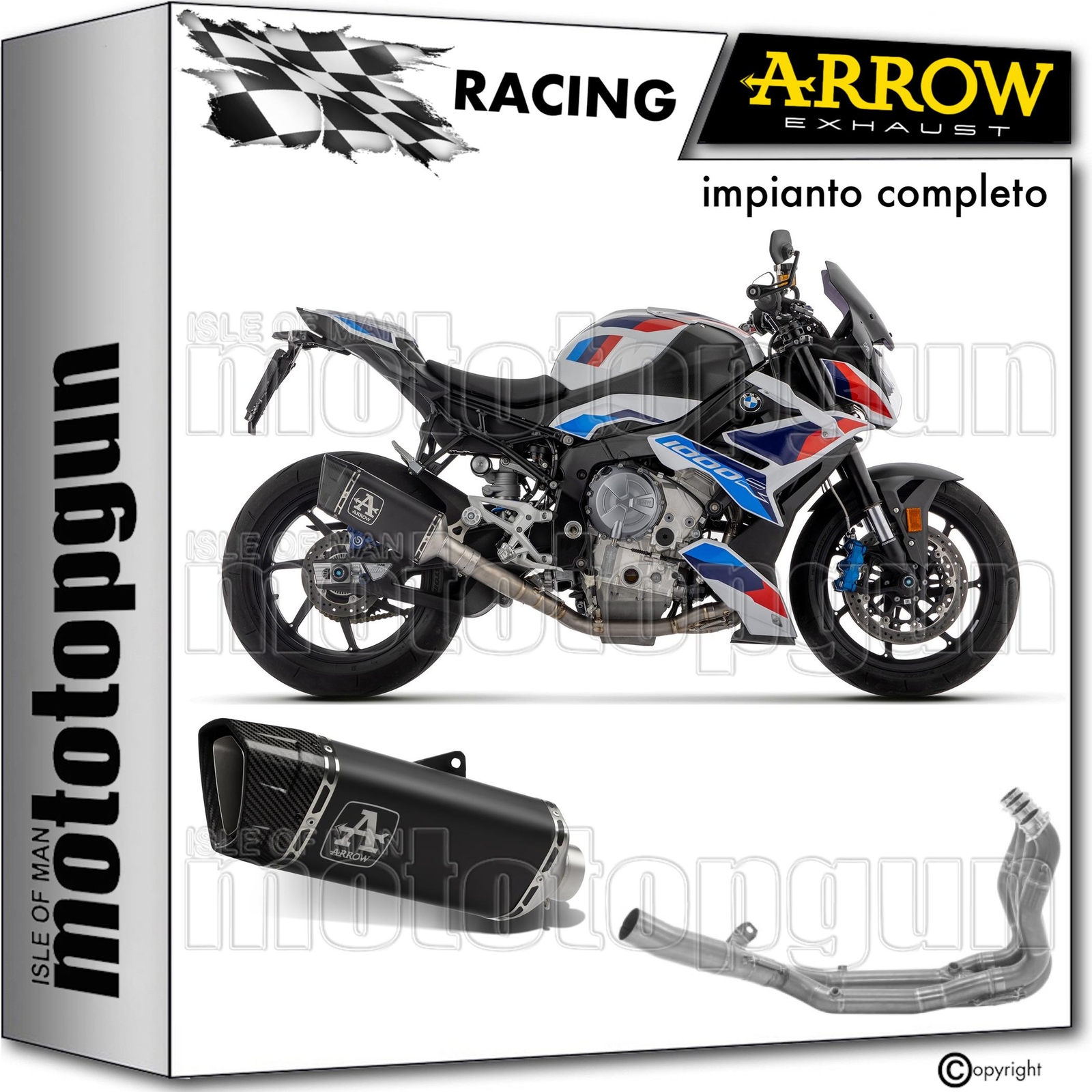 ARROW SCARICO COMPLETO HOM OPEN PISTA F-TITAN C T BMW M1000 M-1000 R 2023 23