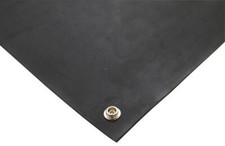 ESD Rubber Floor Mat, Black 0.6m x 1.2m x 3mm ESDF010005